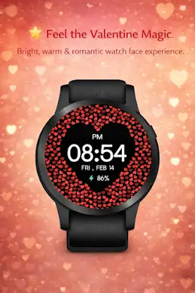 Romantic Heart Wear OS screenshot 7