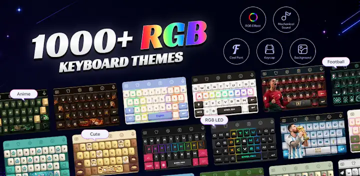 Mechanical Keyboard: RGB Theme — Android app banner