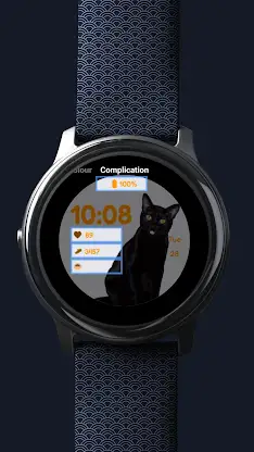 Black Cat Animated Watch Face screenshot 4