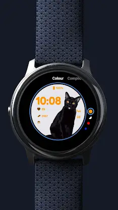 Black Cat Animated Watch Face screenshot 3