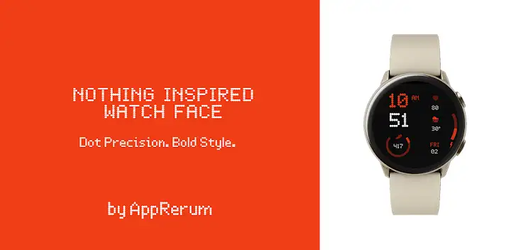 Nothing Inspired Watch Face — Android app banner
