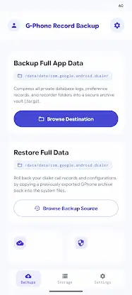 G-Phone Record Backup (Root) screenshot 2