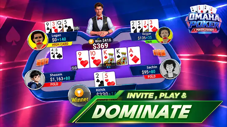 Omaha Poker Legends screenshot 1