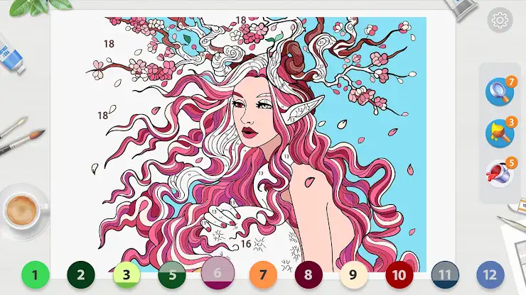 Anime Paint - ASMR Color screenshot 2