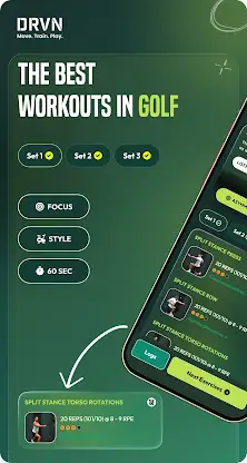 DRVN: Golf Fitness & Workouts screenshot 4