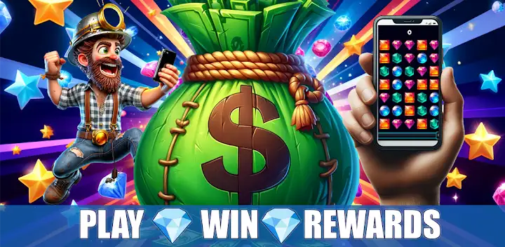 Jewel Popper - Play & Win — Android game banner