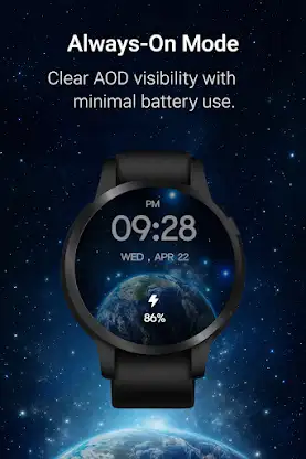 Earth & Space Watch Face screenshot 3