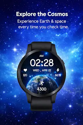 Earth & Space Watch Face screenshot 8