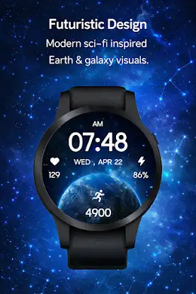 Earth & Space Watch Face screenshot 7