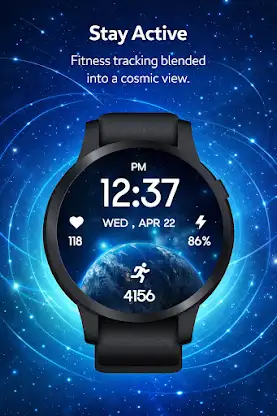 Earth & Space Watch Face screenshot 4