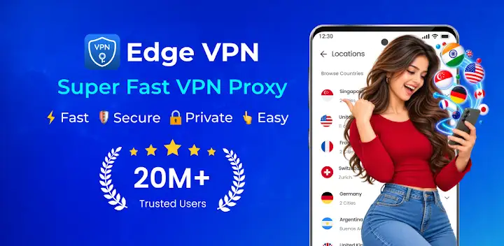 Edge VPN: Super Fast VPN Proxy — Android app banner