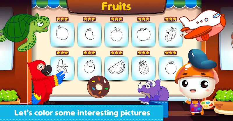 Marbel Kids Coloring Books screenshot 2