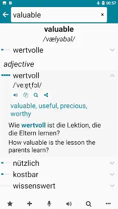 German - English screenshot 2
