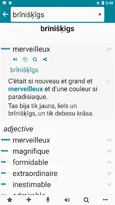 Latvian - French screenshot 2