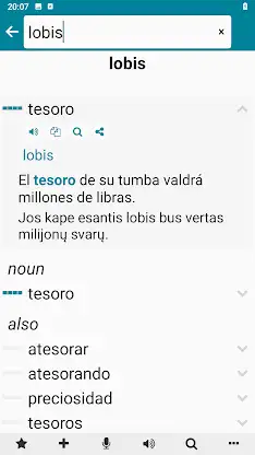 Lithuanian - Spanish screenshot 2