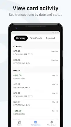 WEX CardControl screenshot 2