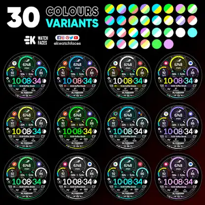 Circle Clock - Watch Face screenshot 7