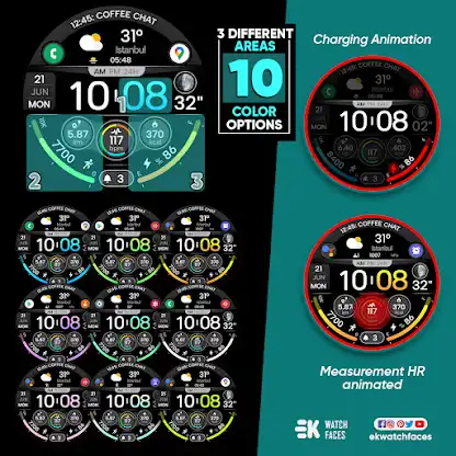 Digi Dash Clock - Watch Face screenshot 7