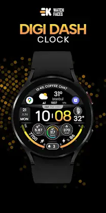 Digi Dash Clock - Watch Face screenshot 1