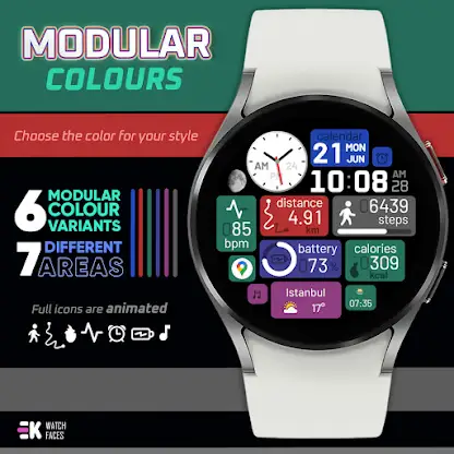 Modular Colours - Watch Face screenshot 8