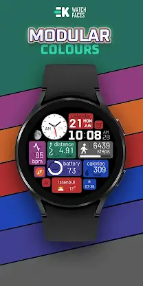 Modular Colours - Watch Face screenshot 1