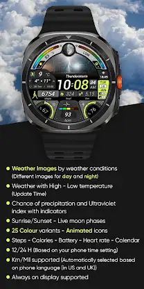 Rainbow Weather - Watch Face screenshot 4