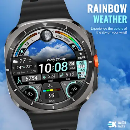 Rainbow Weather - Watch Face screenshot 2