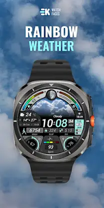 Rainbow Weather - Watch Face screenshot 1