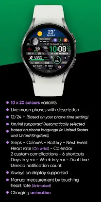 Realistic Info - Watch Face screenshot 4
