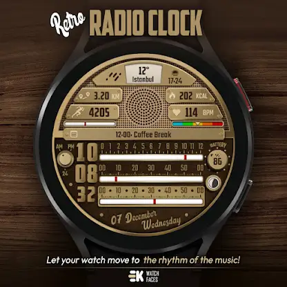 Retro Radio - Watch Face screenshot 2