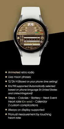 Retro Radio - Watch Face screenshot 4