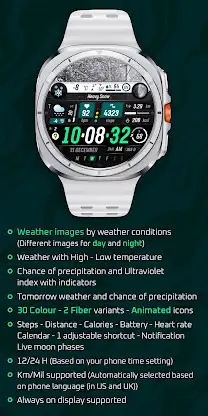 Sharper Weather - Watch Face screenshot 4