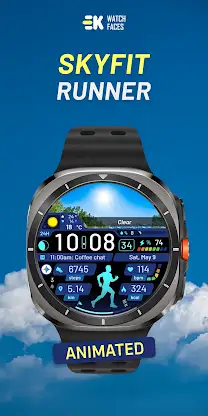 SkyFit Runner - Watch Face screenshot 1