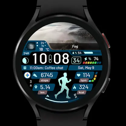 SkyFit Runner - Watch Face screenshot 8