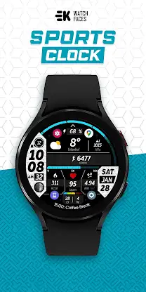 Sports Clock - Watch Face screenshot 1