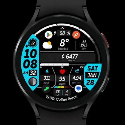 Sports Clock - Watch Face screenshot 8