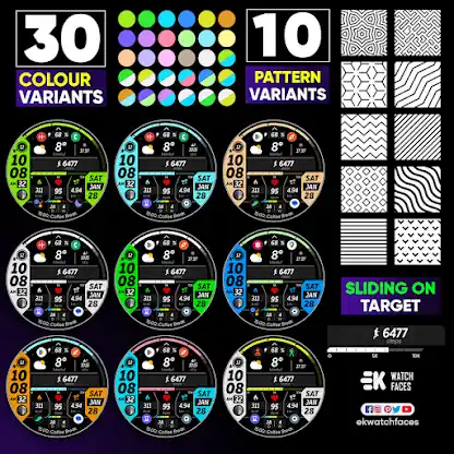 Sports Clock - Watch Face screenshot 6