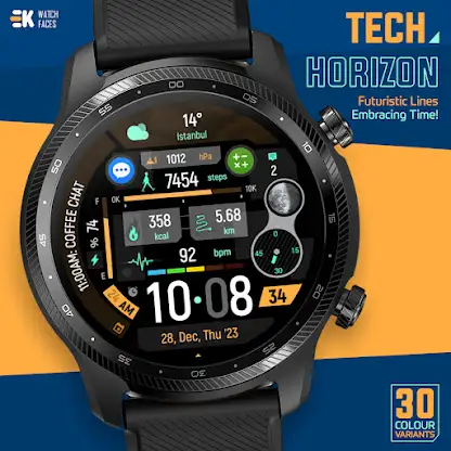 Tech Horizon - Watch Face screenshot 3