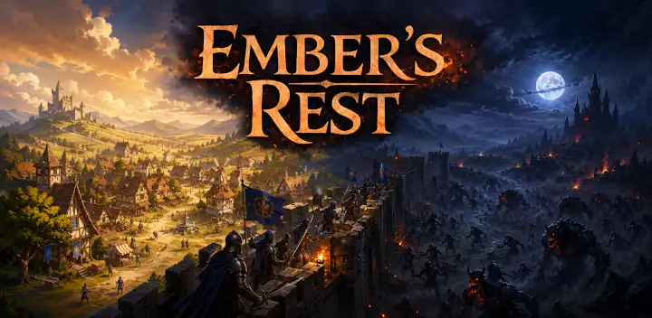 Embers Rest: Wall Defense — Android game banner