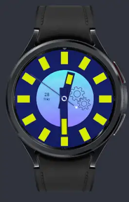 Blue Dream Digital Watch Face screenshot 2