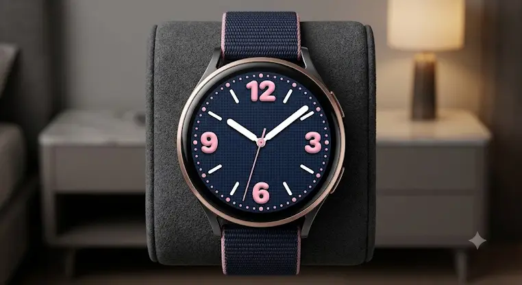 Sweet Pink Analog Watch Face screenshot 1