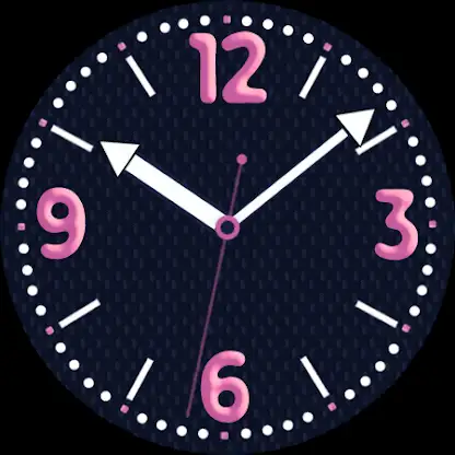 Sweet Pink Analog Watch Face screenshot 3