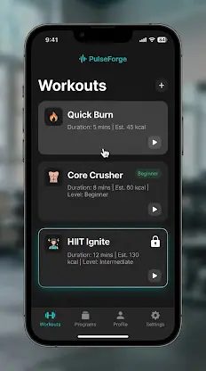 PulseForge: Home HIIT Workout screenshot 4