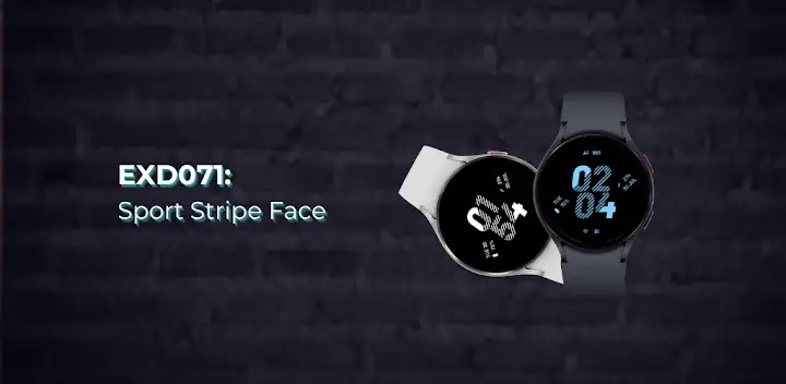 EXD071: Sport Stripe Face — Android app banner