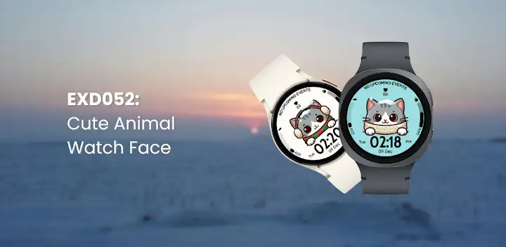 EXD052: Winter Animal Face — Android app banner