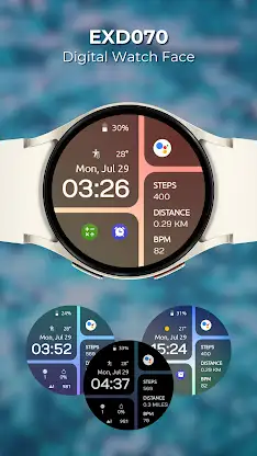 EXD070: Digital Watch Face screenshot 1
