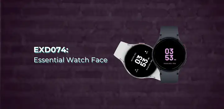 EXD074: Essential Watch Face — Android app banner