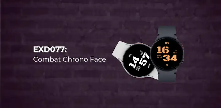 EXD077: Combat Watch Face — Android app banner