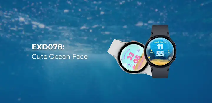 EXD078: Cute Ocean Face — Android app banner