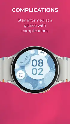 EXD080: Cute Pastel Watch Face screenshot 5